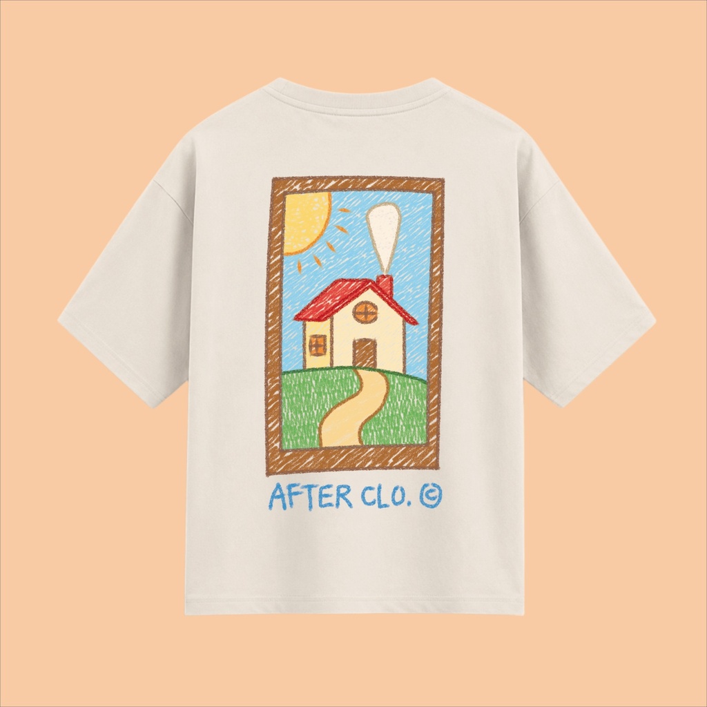 Remera Crayón Casita Crudo - AfterClo. (M)