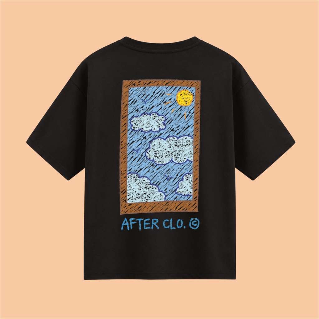 Remera Crayón Cielo Negro - AfterClo. (M)